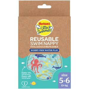 Huggies Little Swimmers - Zwemluier wasbaar - maat 5/6 - 13+ kg - herbruikbaar zwembroekje - 1 stuk