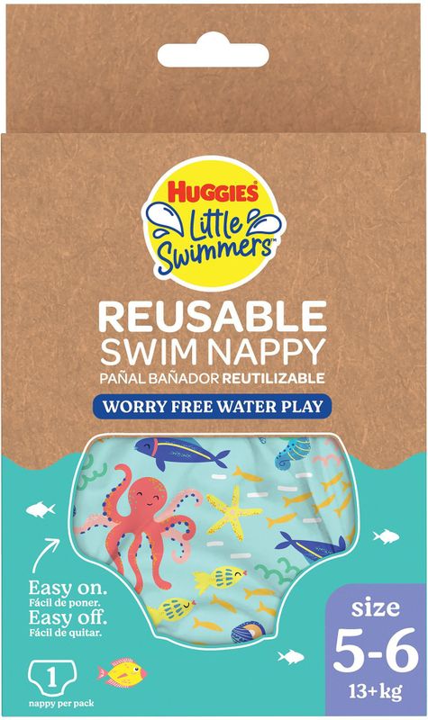 Huggies Little Swimmers - Zwemluier wasbaar - maat 5/6 - 13+ kg - herbruikbaar zwembroekje - 1 stuk