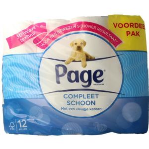 Page Compleet schoon - Toiletpapier - 12 Rollen