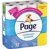 Page toiletpapier - 32 rollen - Compleet Schoon wc papier - met een vleugje katoen