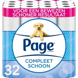 Page toiletpapier - 32 rollen - Compleet Schoon wc papier - met een vleugje katoen