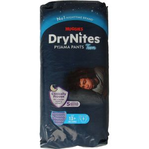 Huggies - DryNites 13+ - Pyjama Pants - Jongens - 9 stuks
