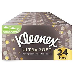 Scottex Papieren Ultra Soft Box zakdoeken, 24 dozen met elk 80 zakdoeken