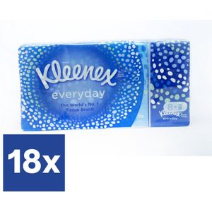 Kleenex Everyday Zakdoekjes p8 x9sc x18