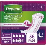 6x Depend Verband Maximum Night 6 stuks