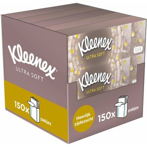 15x Kleenex Ultrasoft Zakdoekjes 10 stuks