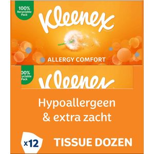 Kleenex Allergy Comfort - Box - tissues - 56 stuks x 12