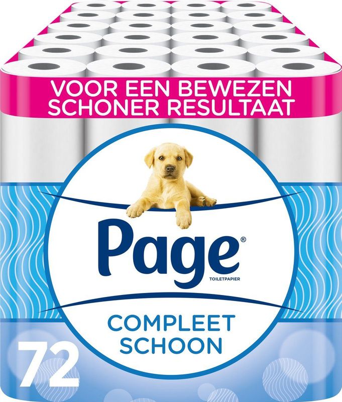 Page - Scottex Toiletpapier - 72 Rollen - Compleet Schoon - Katoen