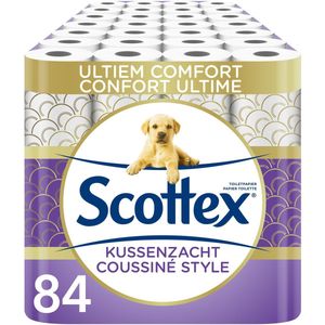 Scottex - Kussenzacht - Toiletpapier - 3-laags - Voordeelpak van 84 Rollen