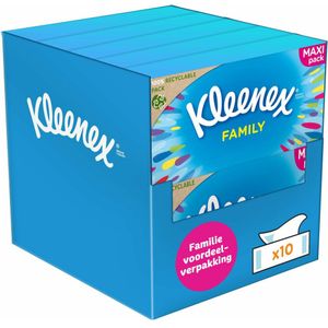 10x Kleenex Tissues Family 128 stuks