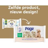 Page Puur vochtig toiletpapier - extra duurzaam vochtig wc papier - 456 doekjes (12 x 38 stuks)