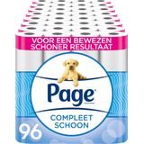 Page toiletpapier - 96 rollen - Compleet Schoon wc papier - met een vleugje katoen
