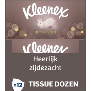 Kleenex - Ultra Soft - Voordeelbox - 12 x 64 stuks - 768 Zakdoekjes