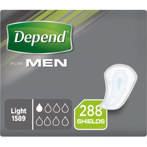 12x Depend for Men Shields 24 stuks