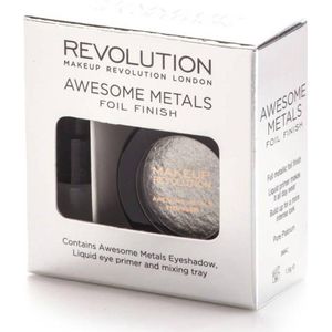 Makeup Revolution - Awesome Metals Eye Foils - Pure Platinum - Zilver Metallic - Oogschaduw - Glitter