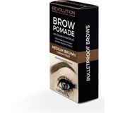 Makeup Revolution Brow Pomade Medium Brown 2 g