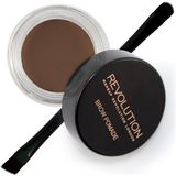 Revolution - Brow Pomade - Wenkbrauw Schaduw - Donkerbruin - 2,5 g + 1 stuk
