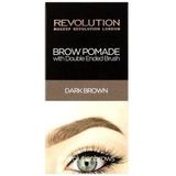 Revolution - Brow Pomade - Wenkbrauw Schaduw - Donkerbruin - 2,5 g + 1 stuk