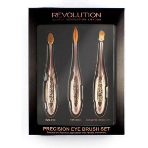 Makeup Revolution Precision Eye Set - Brushes - Kwasten - Oval - Oogschaduw - Set