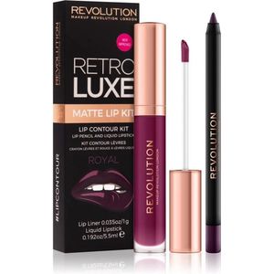 Makeup Revolution - Retro Luxe Kit - Matte Royal - Cream en Mouth Contour