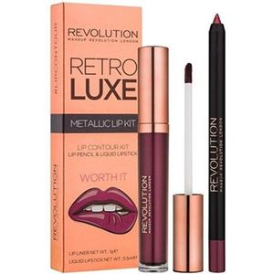 Makeup Revolution Retro Luxe Metallic Lip Kit - Worth It