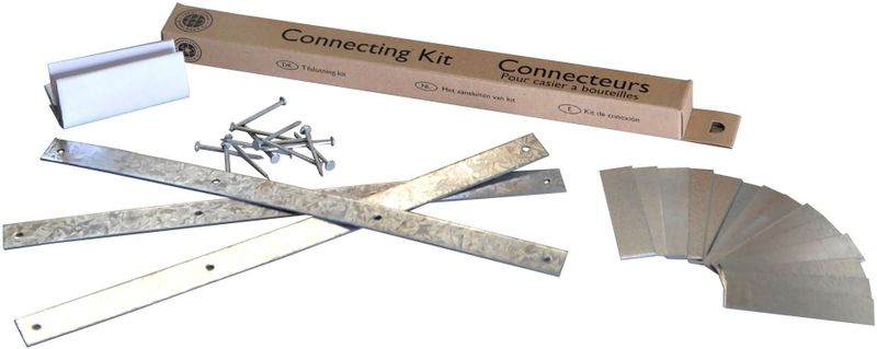 Co. - Verbindingsset Wijnrekken - Geschikt Voor Uitbreiding - Zweeds Grenenhout