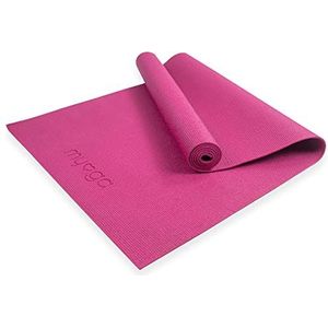 Myga - RY1116 yogamat voor entrees – een basistraining voor thuis en sportkamer – 173 x 61 cm – 4 mm dik, violet
