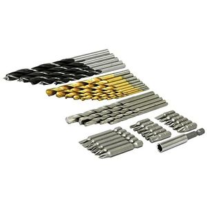 Rolson 48440 borenset, 38-delig, zwart