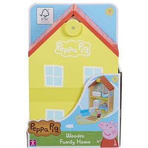 Peppa Pig - Houten Poppenhuis - Inclusief Peppa en Meubels - Milieuvriendelijk Hout