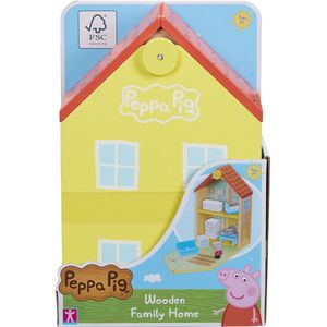 Peppa Pig - Houten Poppenhuis - Inclusief Peppa en Meubels - Milieuvriendelijk Hout