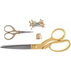 Milward - Geschenkset - Scharen - Goud - Inclusief Vingerhoed & Spelden