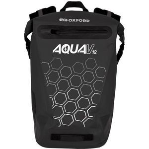 Zwarte rugzak - Waterdichte Rugzak - Rugtas Oxford Aqua 12 Liter zwart
