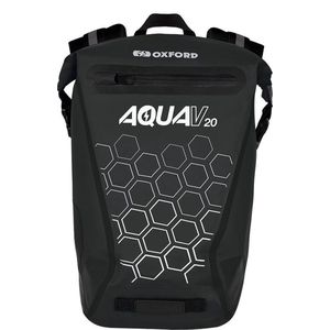 Zwarte rugzak - Waterdichte Rugzak - Rugtas Oxford Aqua 20 Liter zwart