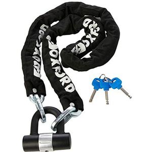 Oxford 10 mm ketting lock zwart zwart 1,4 m
