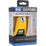 Oxford XA14 Alarm - Schijfremslot ART 4 met alarm - Handig Motorslot art4 gekeurd - Remschijfslot