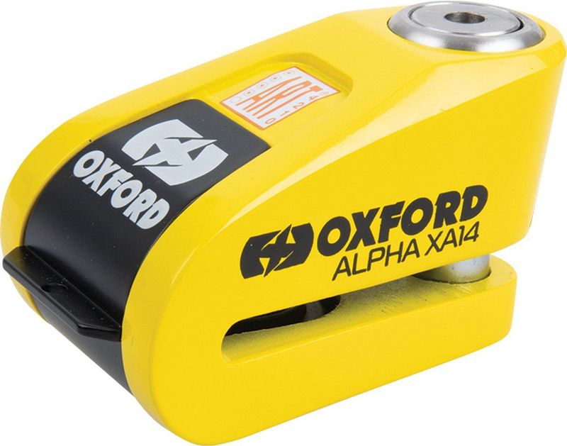 Oxford XA14 Alarm - Schijfremslot ART 4 met alarm - Handig Motorslot art4 gekeurd - Remschijfslot