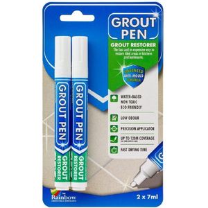 Rainbow Chalk Voegstift Bruin 5mm twin - Voegenstift - Voegenpen - Voegenreiniger - Voegen schilderen - Voegen reinigen - Voegverf - Voegen verven - Voegen schoonmaken