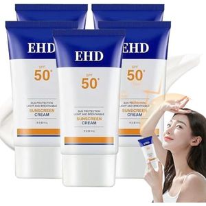 Ehd Sunscreen, Ehd Face Sunscreen SPF50+, Facial Sunscreen Moisturizer, Dry and Non-sticky, Ehd Sunscreen Cream for Skin Care, Ehd Waterproof Sun Cream for Women (5 Pcs)
