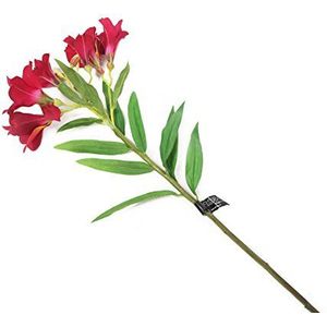 Floral Elegance Kunstmatige 74cm Enkele Stam Magenta Peruaanse Lelie Bloemen x 6