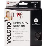 VELCRO® VEL-EC60245 Klittenband Om vast te plakken Haak- en lusdeel, Extra sterk (l x b) 2500 mm x 50 mm Zwart 2.5 m