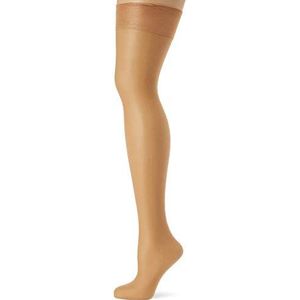 CHARNOS Dames Hold-up kousen 10 DEN, Beige (Natuurlijke Tan), Large