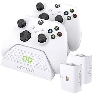 Venom Xbox station de charge double avec 2 x batteries rechargeables - blanc (Xbox Series X/Xbox Series S)