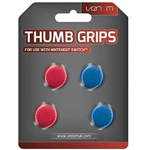 Venom Joy Con & Pro Controller Thumb Grips - Red/Blue (Nintendo Switch)