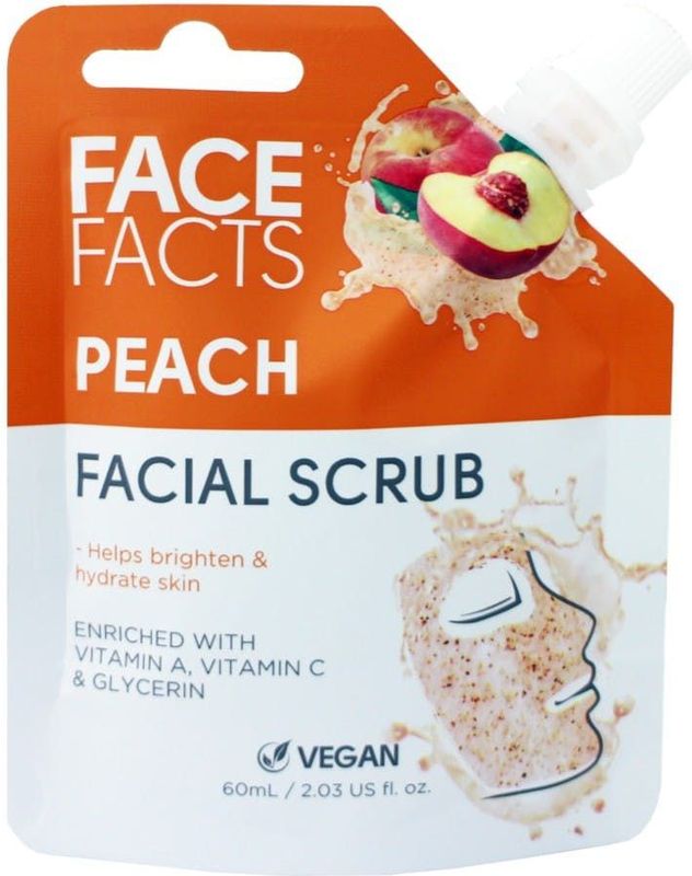 Face Facts - Gezichtsscrub - Peach - 60 ml