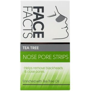 Face Facts - Diepe Reinigende Tea Tree Neusporiestrips - 6 Stuks - Antibacterieel