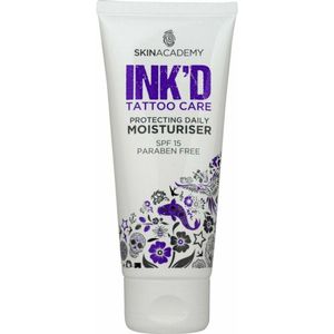 Skin Academy INK'D Tattoo Care Moisturiser SPF15 100ml.
