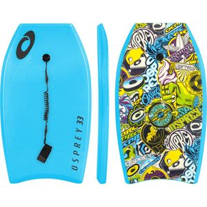 Osprey Sticker Body Board Slick met riem, uniseks, stickers, blauw, maat 33