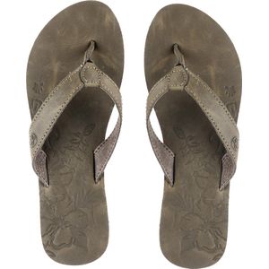 Urban Beach - Long Island Beach - Slippers - Bruin - Leer