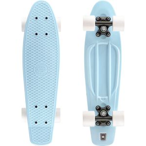 Xootz Penny Board Mini Cruiser Skateboard - Pastel Blauw - 56 cm (22 inch) - Stijlvol voor Kids