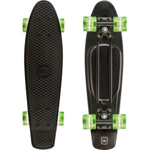 Xootz Penny Board Mini Cruiser Skateboard - Zwart - LED Wieltjes - 22 inch Penny Board